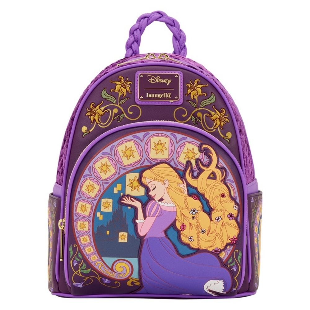 Loungefly Tangled Rapunzel Exclusive Lanterns Quilted Mini Backpack NWT